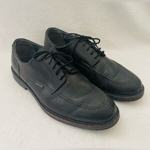 Mephisto Black Leather Oxfords
